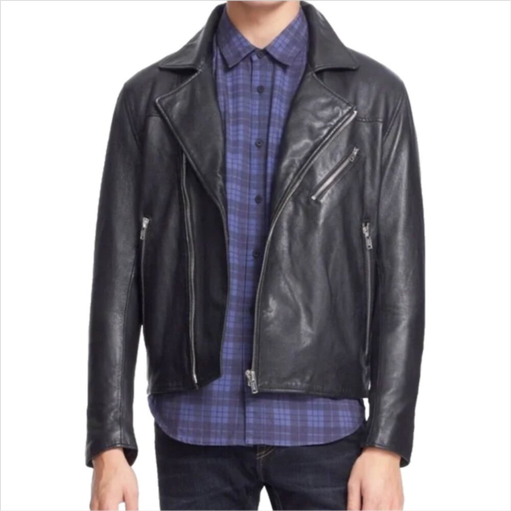 Levi's Made & Crafted Off Road Black Leather Moto Jacket